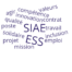 nuage de mots: Emploi, ESS, SIAE, IAE, job, travail, valeurs, compétence, solidaire